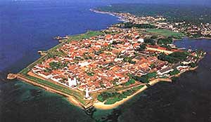 Galle Fort ariel view