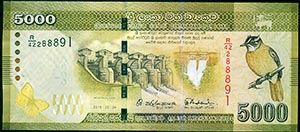 sri lankan currency note