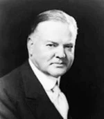 US President Herert Hoover