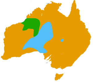 Marsupial Mole destribution Map