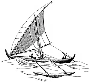 Ancient Asian sailing craft