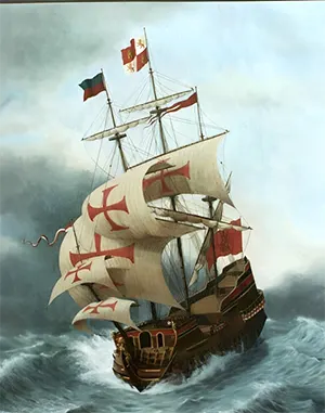 portugese caravel 1515 AC