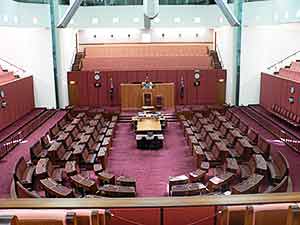 Australian Parliment Senate Chamber