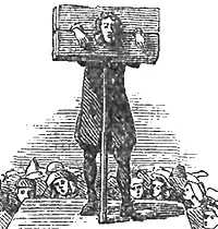 Pillory for punishing convicts