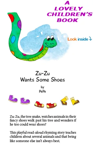 children's book zu-zu wants some shoes