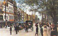Painting of Collins St Melbourne Australia in 1901