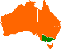 Map of Victoria Australia